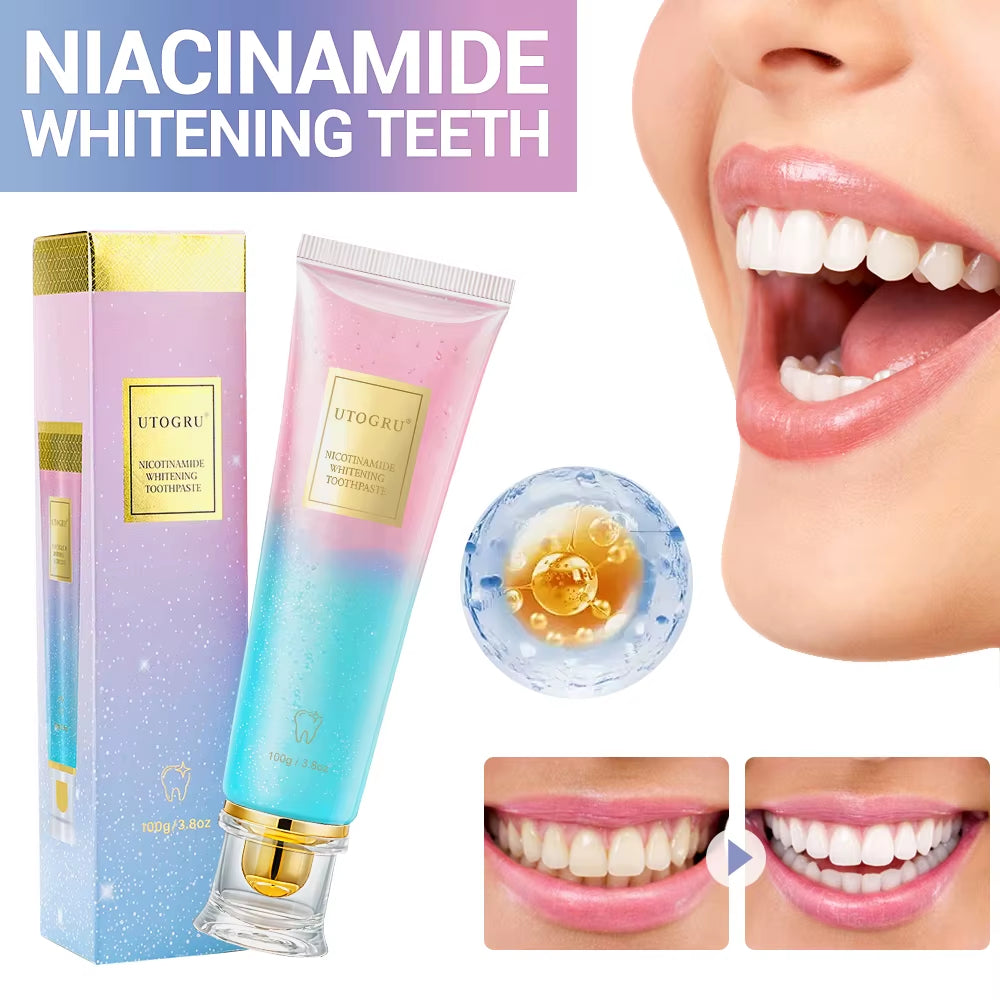 Teeth Whitening Toothpaste Effectively Removes Tea, Coffee, and Wine Stains Fresh Breath Toothpaste for Sensitive Teeth 3 Pack