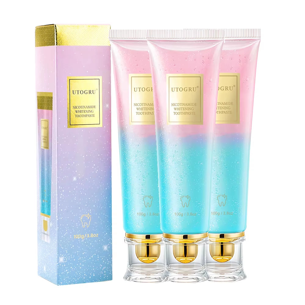 Teeth Whitening Toothpaste Effectively Removes Tea, Coffee, and Wine Stains Fresh Breath Toothpaste for Sensitive Teeth 3 Pack