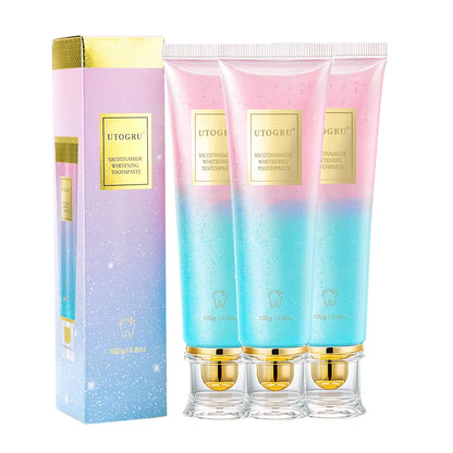 Teeth Whitening Toothpaste Effectively Removes Tea, Coffee, and Wine Stains Fresh Breath Toothpaste for Sensitive Teeth 3 Pack