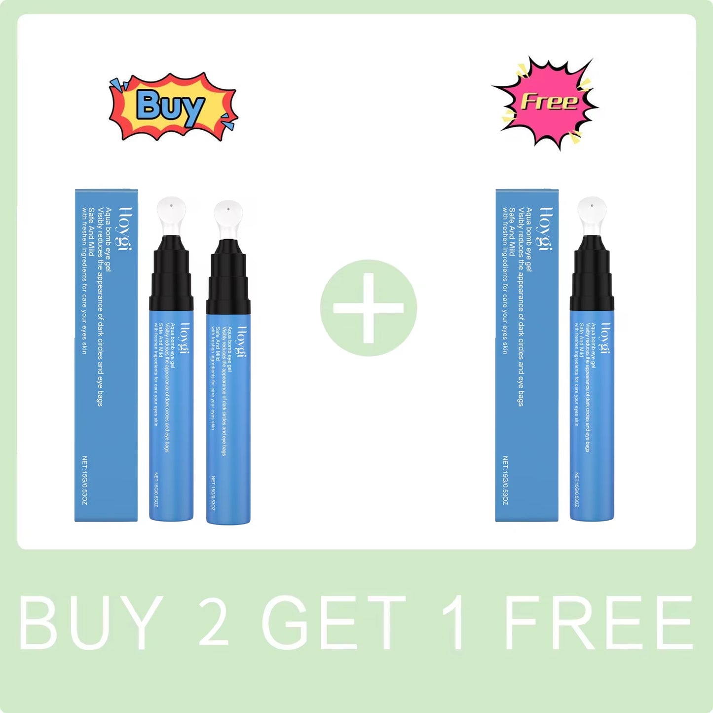 Refreshing Eye Gel for Reducing Dark Cicles and Eye Bags Brighten Eye Area anti Eye Bags Relieve Tiredness Nicotinamide Eye Care