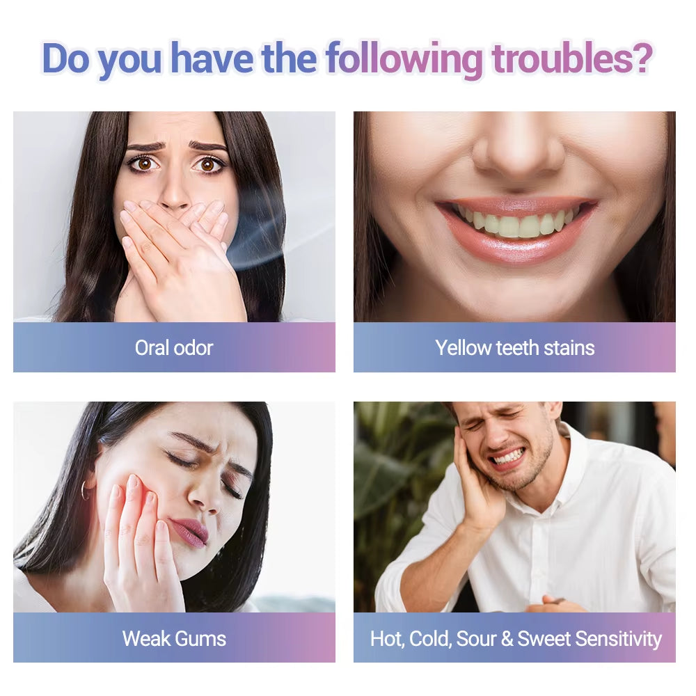 Teeth Whitening Toothpaste Effectively Removes Tea, Coffee, and Wine Stains Fresh Breath Toothpaste for Sensitive Teeth 3 Pack